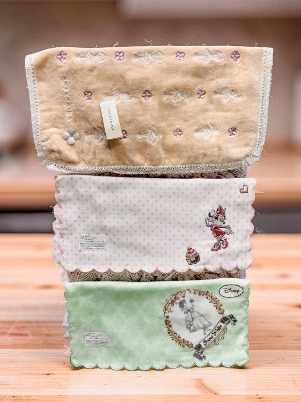 2-Disney Hand Towel Snowhite & Minnie Mouse 10" +1 Anteprima ballerina 11" (47 - Picture 3 of 12